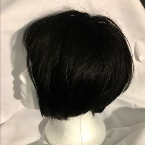 “Foxy silver collection”human hair black short wig